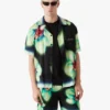 Orchid Glitch kortærmet silkeshorts