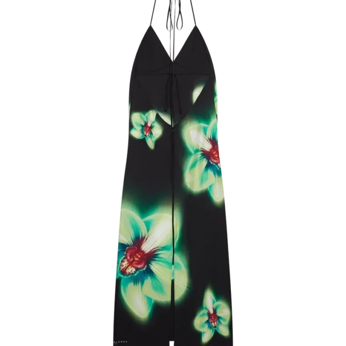 Orchid Glitch silkekjole