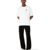 Oversized T-skjorte med kort erme og logopatch på shortsen