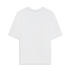 Oversized T-skjorte med korte shorts og applikert monogram