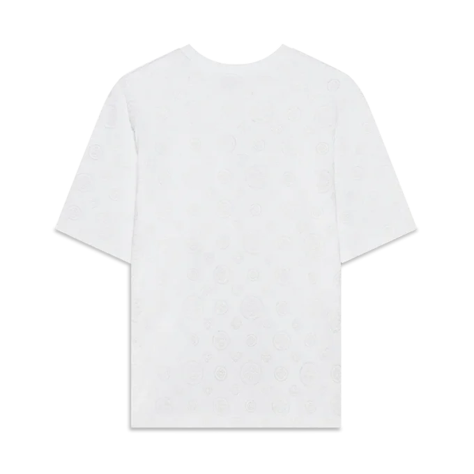 Oversized T-skjorte med korte shorts og applikert monogram
