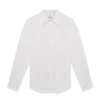 Oxford-skjorte i bomullsjacquard med monogram