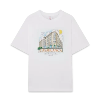Paris Store-T-skjorte med kort erme og trykk
