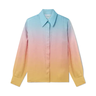 Ping Pong Gradient Silk Skjorte