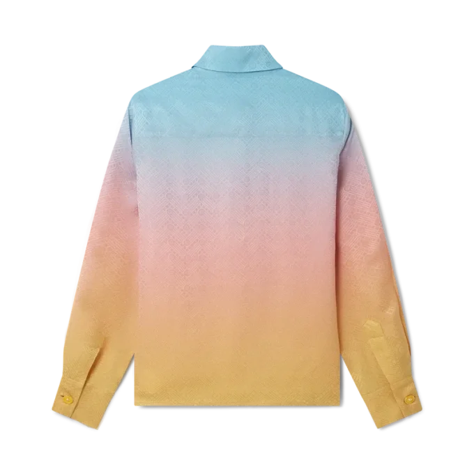Ping Pong Gradient Silk Skjorte Ping Pong Gradient Silk Skjorte