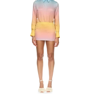 Ping Pong Gradient Silk Skjørt