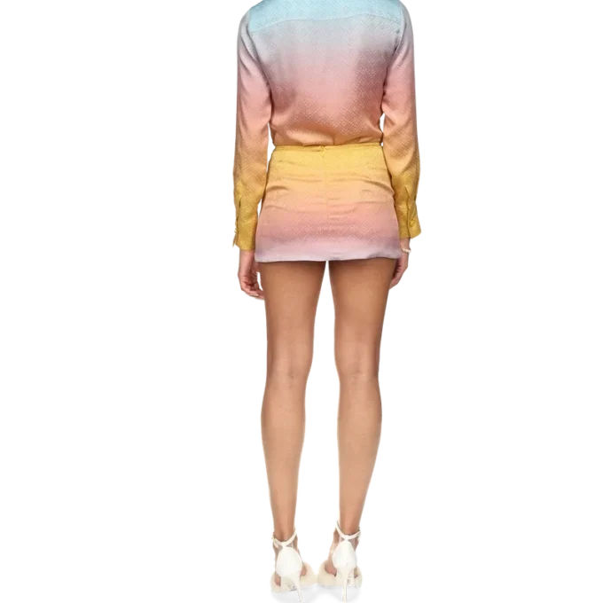 Ping Pong Gradient Silk Skjørt