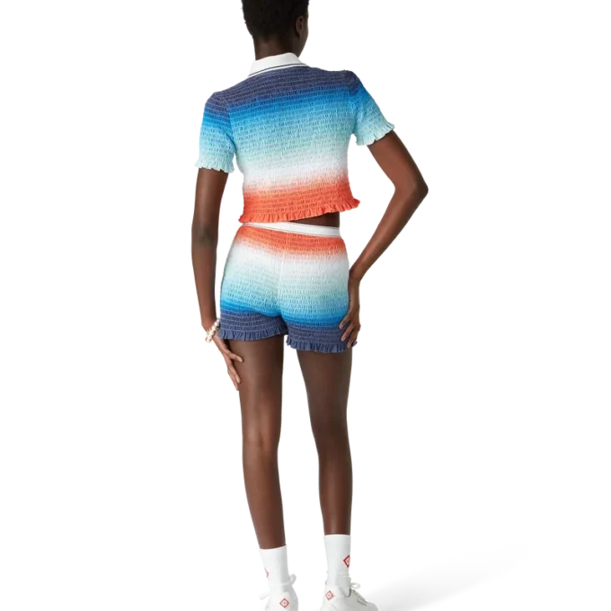 Pique-skjorte med fargegradient