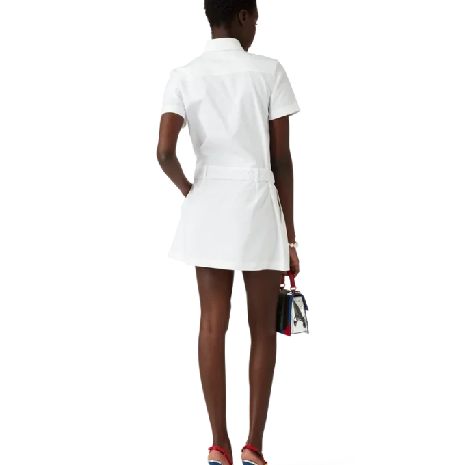 Plissert tennisminikjole