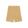 Plisserte shorts i bomull