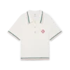 Polo-skjorte i bomullsbouclé Polo-skjorte i bomullsbouclé