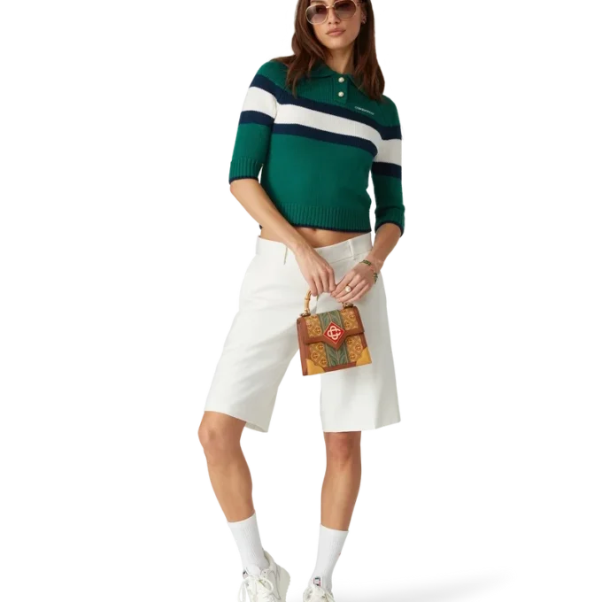 Polo-skjorte med fargeblokker