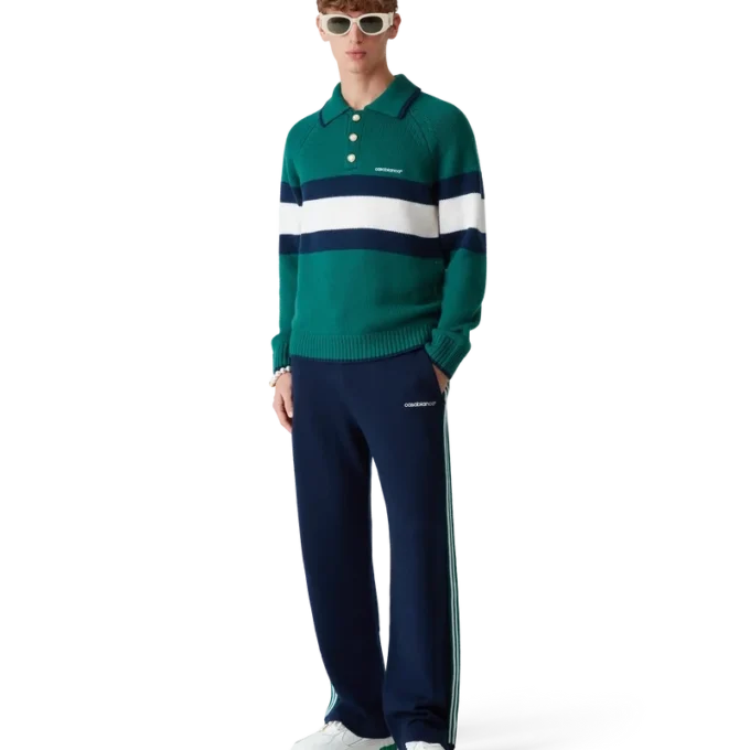 Polo-skjorte med fargeblokker