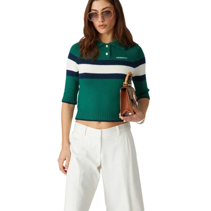 Polo-skjorte med fargeblokker