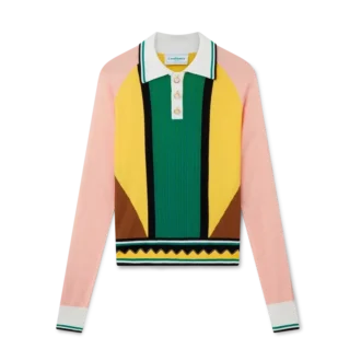 Polo-skjorte med grafiske paneler