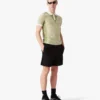 Polo-skjorte med korte ermer og vertikale striper