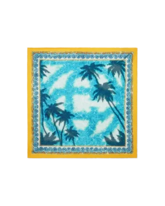 Poolside Emblem Medium Silk Scarf Poolside Emblem Medium Silk Scarf