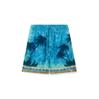 Poolside Emblem Silk Shorts