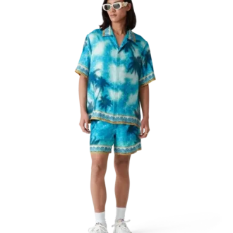 Poolside Emblem Silk Shorts