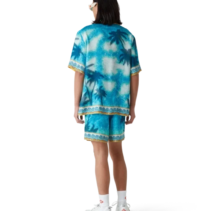 Poolside Emblem Silk Shorts