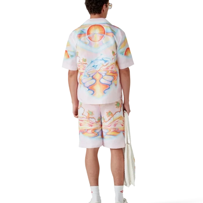 Psychedelic Nirvana-badeskjorte