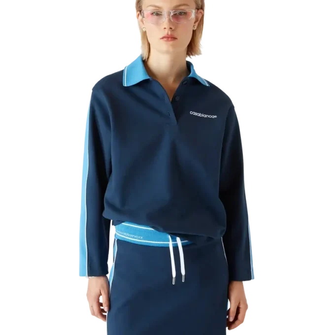 Punto Polo-sweatshirt med krage