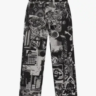 Rave Collage Straight Leg Jeans