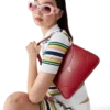 Rød Jeanne Pochette skulderveske