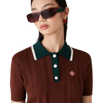 Rektangulære solbriller i skilpaddemønster