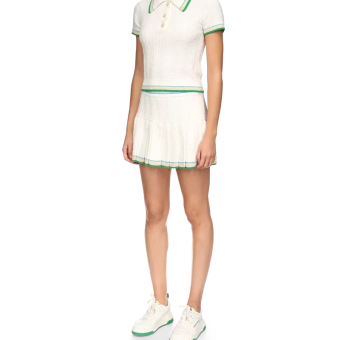 Rib Boucle-pique-skjorte