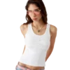 Ribbet jersey-tanktop