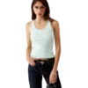 Ribbet jersey-tanktop