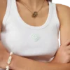 Ribbet jersey-tanktop