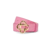 Rosa belte med preget CC-logo