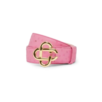 Rosa belte med preget CC-logo