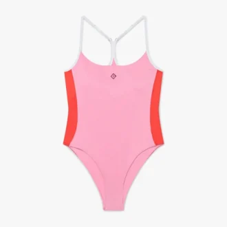 Rosa Monogram-badedrakt