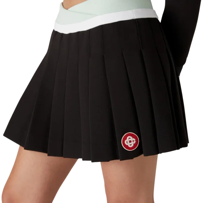 Scuba-plissert miniskjørt