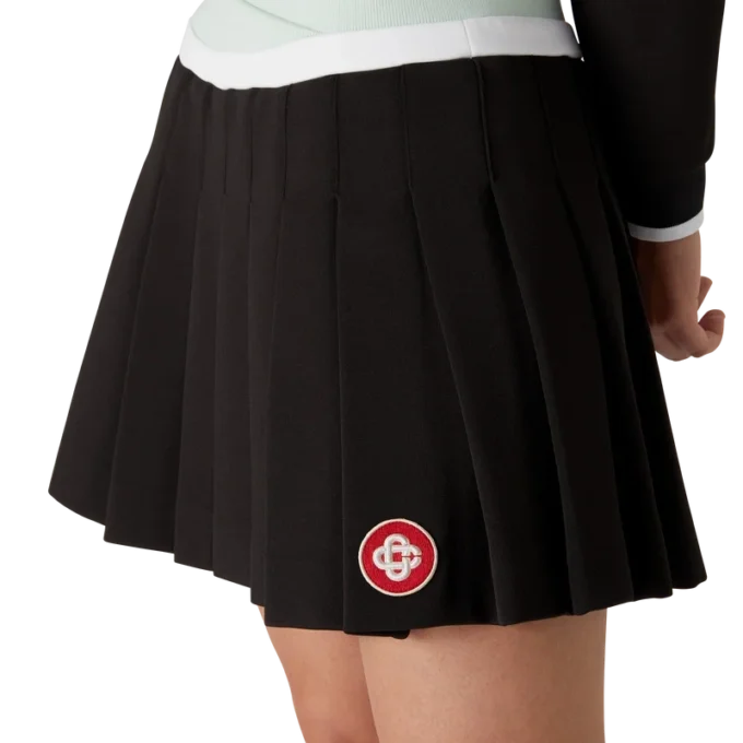 Scuba-plissert miniskjørt