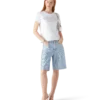 Shorts med kort erme og Crystal Warped-logo