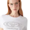 Shorts med kort erme og Crystal Warped-logo