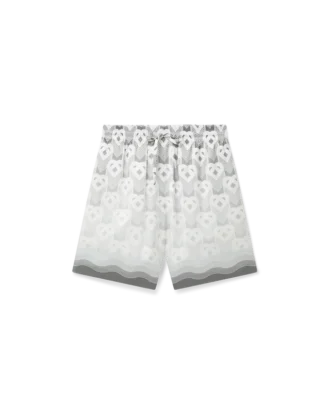 Silk Shorts med gradient-hjerte-monogram