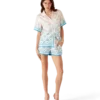 Silk Shorts med gradient-hjerte-monogram