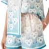 Silk Shorts med gradient-hjerte-monogram