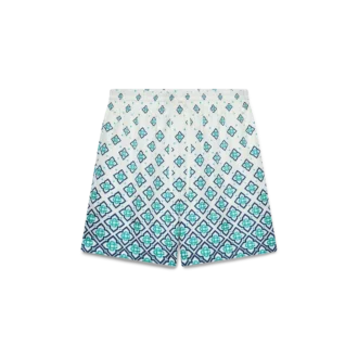 Silk Shorts med gradientmonogram