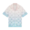 Silkeskjorte med korte shorts og Gradient Heart Monogram Silkeskjorte med korte shorts og Gradient Heart Monogram