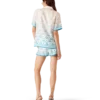Silkeskjorte med korte shorts og Gradient Heart Monogram Silkeskjorte med korte shorts og Gradient Heart Monogram