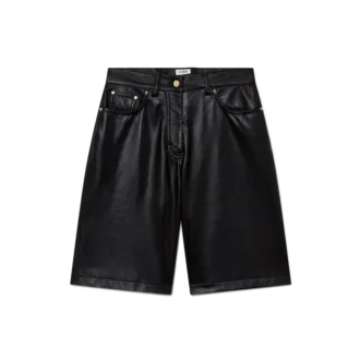 Skater-shorts i skinn