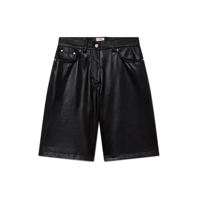 Skater-shorts i skinn Skater-shorts i skinn