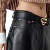 Skater-shorts i skinn Skater-shorts i skinn