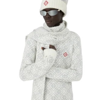 Ski Monogram Mohair-skjerf